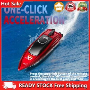 RC Boot f? Kinder, Mini 2,4 GHz High Speed Fernbedienung Rennboot Wiederaufladba - Bild 1 von 8