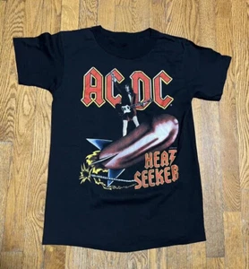Black AC DC Heat Seeker Tour Gift All Size Short Sleeve Unisex T-Shirt MI602 - Picture 1 of 2