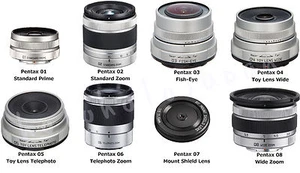 Genuine PENTAX for Q Mount Lens series Wide Zoom FishEye Telephoto Toy fromJapan - Picture 1 of 32