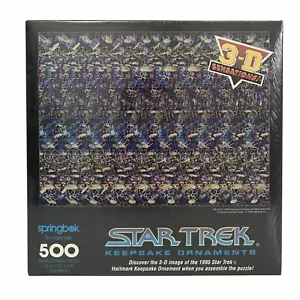 1994 VTG Springbok STAR TREK 500 piece Jigsaw Puzzle 3D NEW - Picture 1 of 2