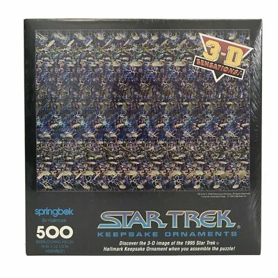 1994 VTG Springbok STAR TREK 500 piece Jigsaw Puzzle 3D NEW  - Image 1 of 2