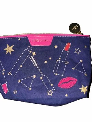 NEW Estee Lauder Zippered Plaid Cosmetics Make Up Travel Bag  2x5x9” - Изображение 1 из 4