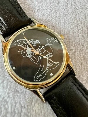 Reloj Disney Sorcerer Mickey Años 90 Tarjeta de Crédito Exclusivo 5000 Hecho Certificado de Autenticidad con Caja Foto 1 de 4