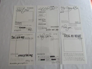 Álbum de recortes transparencia superposición 6 piezas niña tema hija hermana sol LOTE A - Imagen 1 de 7