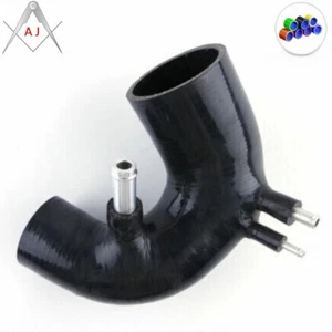 Black For Abarth 500 595 695 Parts w/Garrett 1446 Turbo Silicone Intake Hose - Picture 1 of 3