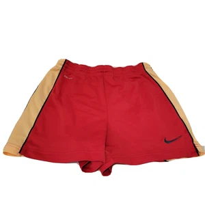 Nike Shorts Boys Small Dri-Fit Training Drawstring Red Yellow - Picture 1 of 2