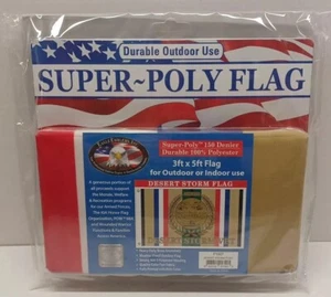 Desert Storm Südwestasien Service 1990-1991 Flagge mit Ösen 3 Fuß x 5 Fuß - Bild 1 von 5