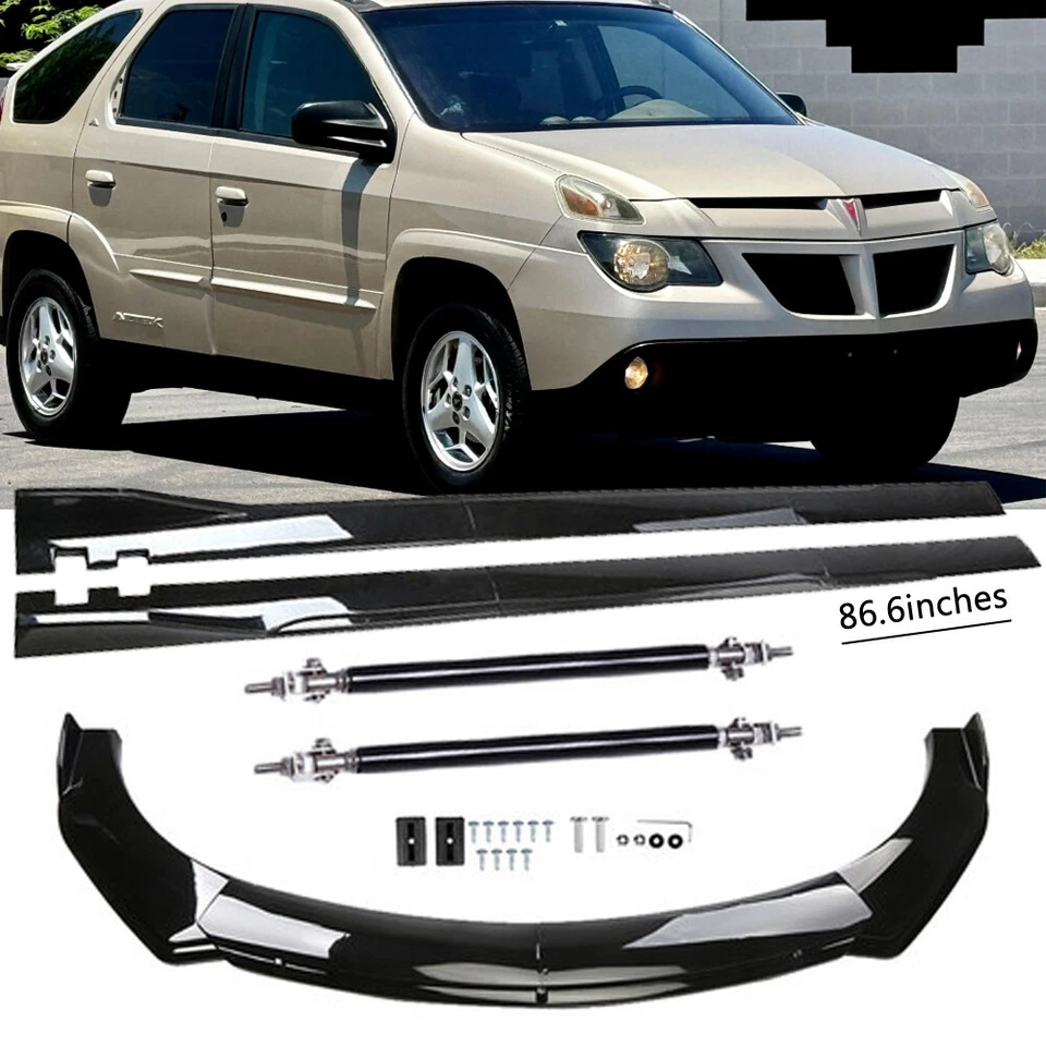 For Pontiac Aztek Front Bumper Lip Spoiler-Splitter Side Skirt Strut Rods Body - Image 1 of 4