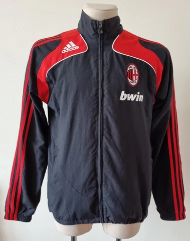 AC Milan 2008-2009 Training football Adidas vintage Anthem jacket size Small Cover