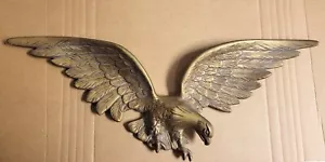 Keramikform Fliegender Adler Gold 22 Zoll Wandbehang Vintage 1964 - Bild 1 von 4