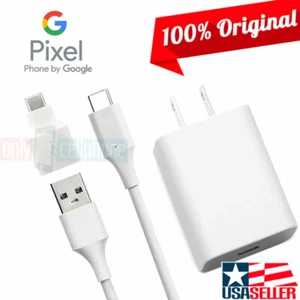OEM Google Fast Charger USB Type-C Cable USB-C Adapter for Pixel 6 5 4 3 2 XL X - Picture 1 of 6