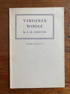 VIRGINIA WOOLF von E.M. FORSTER BLOOMSBURY GROUP RARE 1942 PAMPHLET REDE VORTRAG - Bild 1 von 5