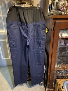 Workcraft Ladies Maternity Cargo Trouser Size 20 Navy - Picture 1 of 6