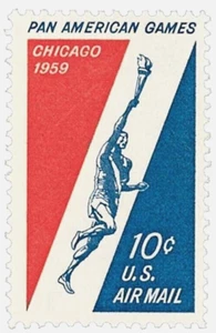 U.S. Stamp US Scott #C56 10¢ 1959 Pan-American Games MNH - Picture 1 of 1