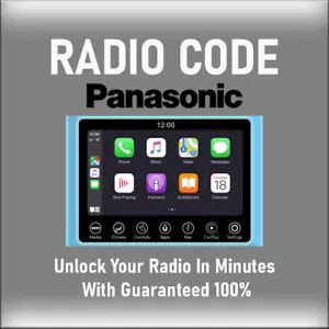 ANTI-THEFT PANASONIC RADIO CODE MODELS UCONNECT 8 .4 UJQ STEREO PINCODE SERVICE - Picture 1 of 4