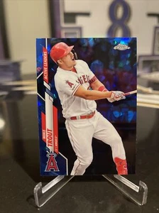 2020 Topps Chrome Sapphire Update Active Leaders Mike Trout #U-243 Angels  - Picture 1 of 2
