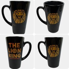 Disney The Lion King Broadway Musical Tall Black Latte Coffee Mug NYC Cup