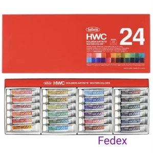Holbain WG591 Transparent Watercolor Paint 5ml Granulating Colors 24 Color Fedex - Picture 1 of 6