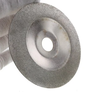 4"inch Diamond Coated Waveform Convex Grinding Disc Wheel Grit 150 Arbor Hole - Picture 1 of 6