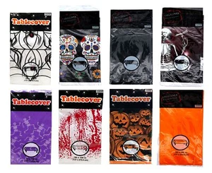 Halloween Plastic Table Cover Cloth 54 x 108 Inch Decorative Party TableCloth 2 - Picture 1 of 9