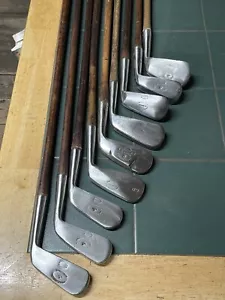 Hickory Golfschläger X9 R Condie D&W Auchterlonie Gutty Spielset seltene Stile 1890er - Bild 1 von 18