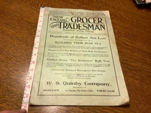 vintage original: new england GROCER & TRADESMAN oct 15, 1909 - 46pgs stained - Picture 1 of 11