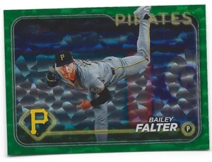 Bailey Falter 2024 Topps Update Green Crackle Foil #US209 #/499 NRMT+ Pirates - Picture 1 of 2