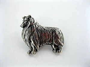 20 PIECES Collie Dog Small 15/16" x 3/4" Concho Silver for Leather NEW - Picture 1 of 2