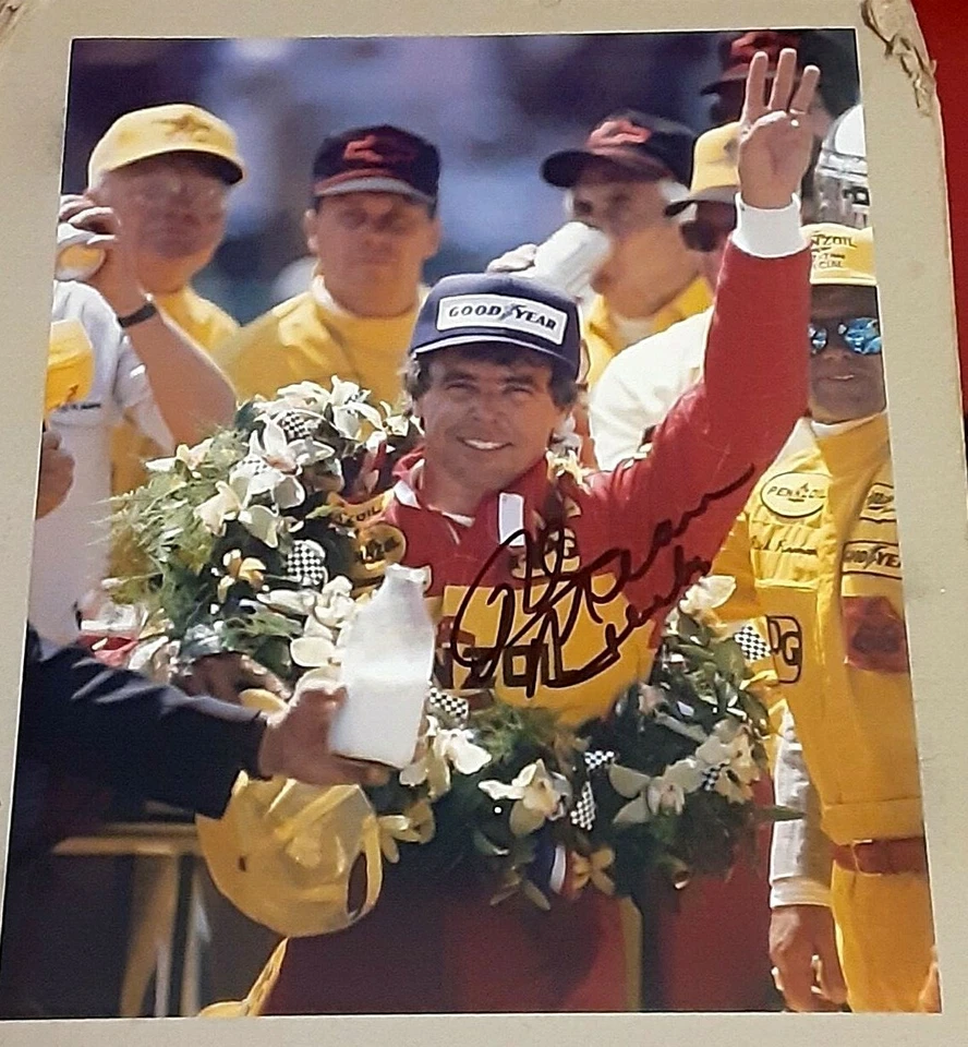 Rick Mears 4x Indy 500 Racing Champion SIGNED AUTOGRAPHED 8x10 Photo COA Penske - Image 1 of 1