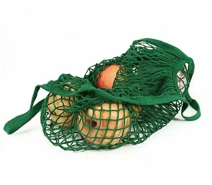 Green Reusable Mesh Net Turtle Bags String Shopping Bag Fruit Handbag Tote AU - Picture 1 of 4