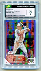 2023 Topps Series 1 Rainbow Foil #206 Gunnar Henderson CSG CGC 9 MINT - Picture 1 of 1