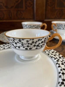 Antiguo juego de platos y tazas Royal Doulton hecho en Inglaterra - conjunto de 4 (8 piezas) - Imagen 1 de 12