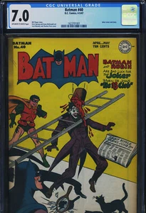 BATMAN #40 - CGC-7.0 - OW-W - Joker cover & story - Golden Age - Picture 1 of 3