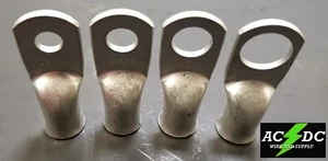 2 Gauge Cable Lugs Ring Terminals Battery Wire Connectors Pure Copper Tinned  - Picture 1 of 1