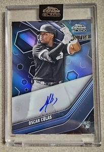 2023 Topps Chrome Black Baseball Oscar Colas Auto RC /150 - Picture 1 of 2