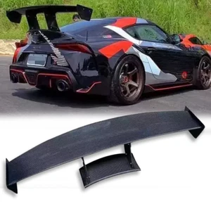 Carbon Fiber Rear Trunk Spoiler Wing Fit Toyota Supra A90 A91 GR 2019 2020-23 E - Picture 1 of 9