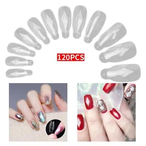120box Dual Forms Fingernail Diamond Shape Manicure ABS Mold - Picture 1 of 10