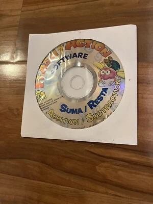 Addition Subtraction Flash Action Software PC CD ROM WIN/MAC Disk & Envelope - Image 1 of 3