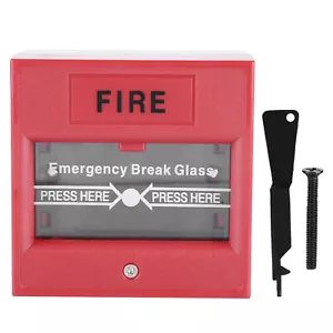 Emergency Door Release Glass Break Alarm Button Fire Alarm Exit Release Switch - Foto 1 di 12