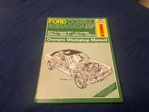 FORD CONSUL & GRANADA 1972-1977 HAYNES WORKSHOP MANUAL 371 CLEAN COND & FREE P&P - Picture 1 of 18