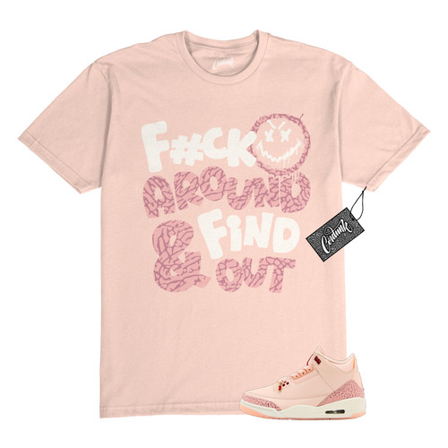 3 T shirt San Valentino Trattati Lavato Rosa Corallo Rosso Match FF