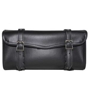 Motorcycle Handlebar Tool Fork Bag- Black, Chopper Storage Case Free Shipping - Picture 1 of 4