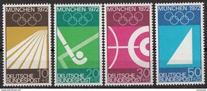 Germania 1969 Olimpiadi Monaco 1972 Munchen Full set MNH Germany - Foto 1 di 1