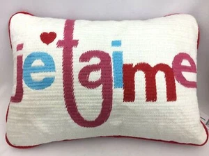Celebrate Shop Je T'aime Decorative Pillow Red - Picture 1 of 3