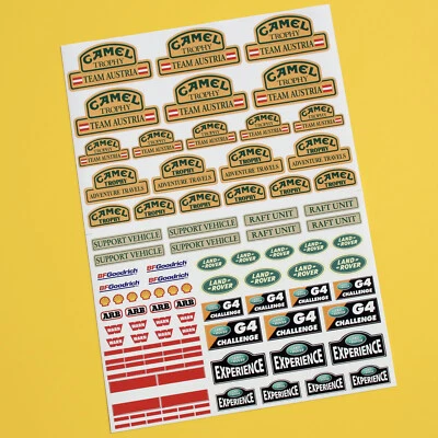 SCREENPRINTDIGITAL RC Rock Crawler 'CAMEL TROPHY TEAM AUSTRIA 10th scale stickers decals RC4WD D90