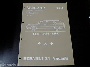 Manual De Taller Renault 21 Nevada 4x4 Carrocería, St. 1988 - Imagen 1 de 1
