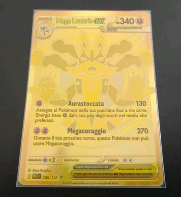 Mega Lucario EX 188/132 Megaevoluzione Mint ITA POKELOTTERIA (Leggi Descrizione) - Immagine 1 di 2