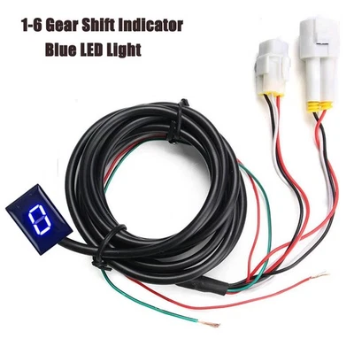 Motorcycle Blue LED Gear Indicator For YAMAHA YZF R1 R6 FZ8 Mt03 MT-01 USA - Image 1 of 4