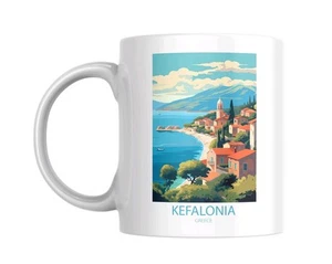 Kefalonia Greece Travel poster Destination Mug - Picture 1 of 1