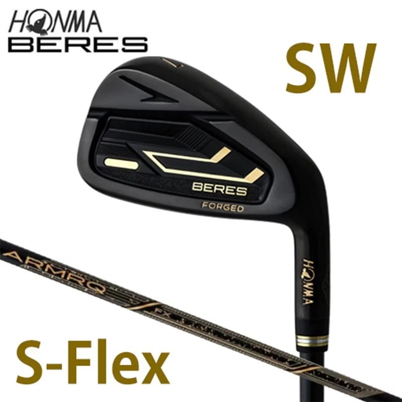 HONMA BERES 09 Black Iron SW RH ARMRQ FX S-Flex Graphite 2024 Golf Japan NEW - Image 1 of 4